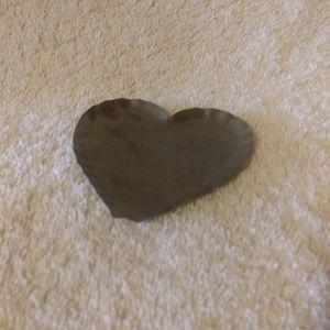 *Tin Small Heart Shape Candle Holder Pan #222-C (NWT)